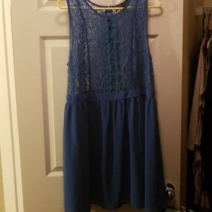 Blue Lace Party Dress